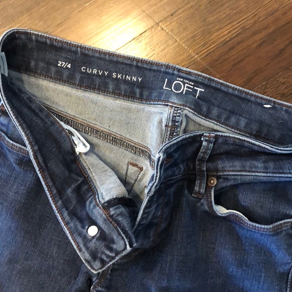 Ann Taylor Loft Curvy Skinny Jeans size 4 - Picture 2 of 2